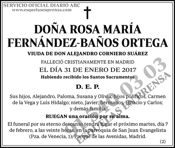 Rosa María Fernández-Baños Ortega